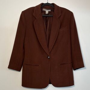 Vintage Wool Cashmere Blend Blazer